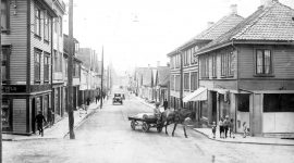 Forretningsdrift i Pedersgata i over 100 år fra 1860tallet.