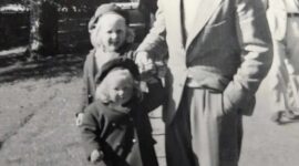 Søndagstur med pappa på 1950 tallet