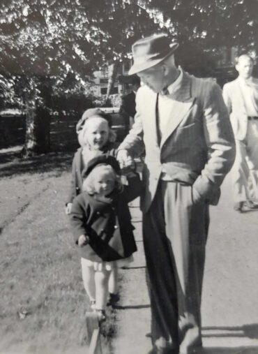 Søndagstur med pappa på 1950 tallet